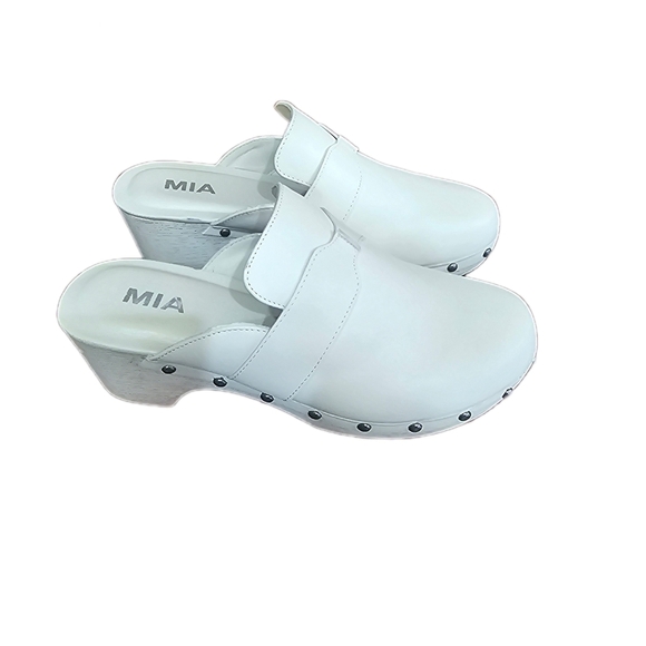 MIA Shoes - MIA Jennifer Slip On Clog- Beige